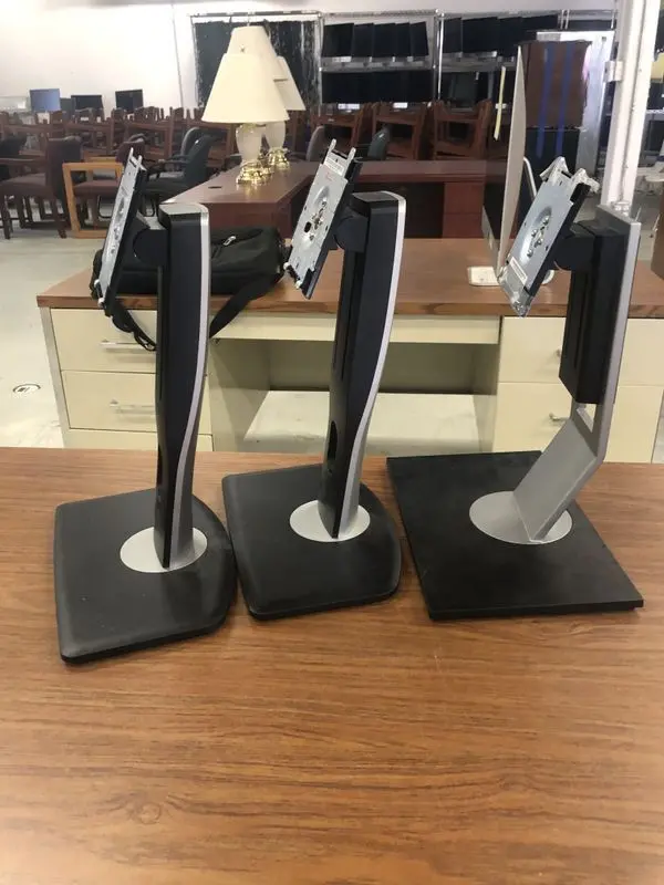 Set Of Three Adjustable Dell Monitor Stands 1