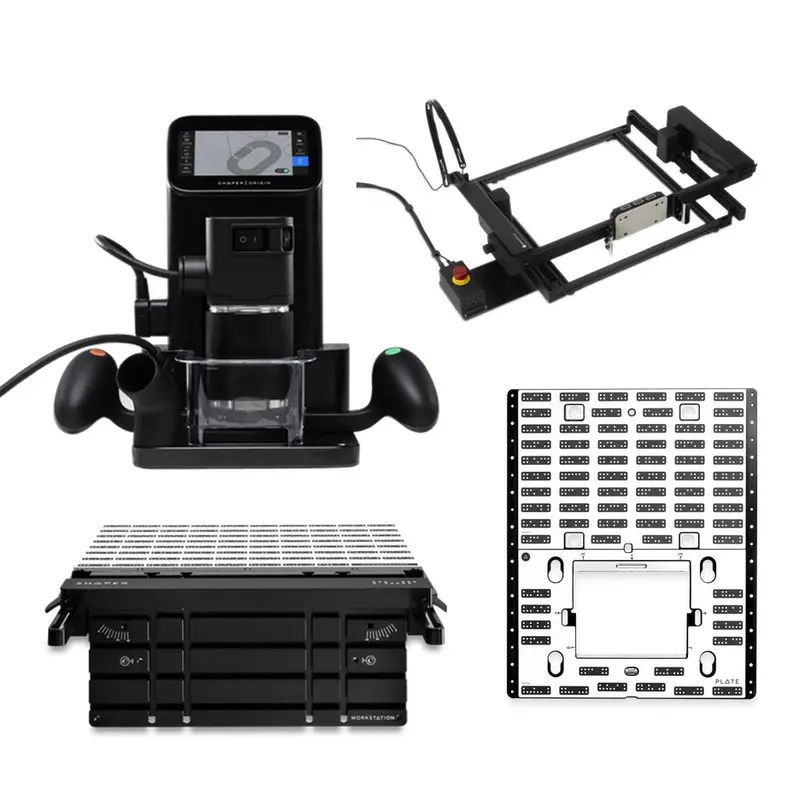 Shaper Tools Origin Cnc Router With Workstation, Mounting Plate, And Benchpilot 1