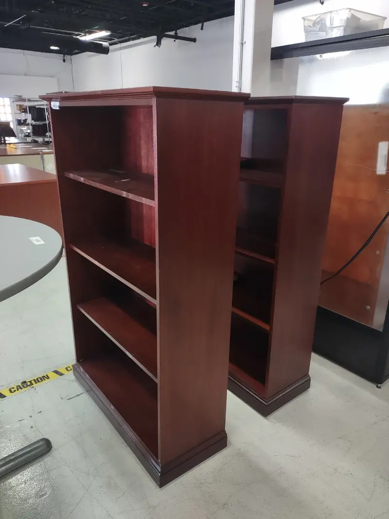 Solid Wood Bookshelf – Modern Shelving Unit 1