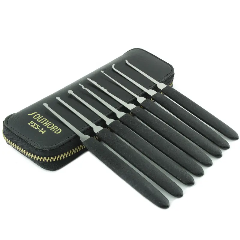 Southord Pxs-14 Beginner-Friendly Lock Pick Set With Ergonomic Black Grips 1