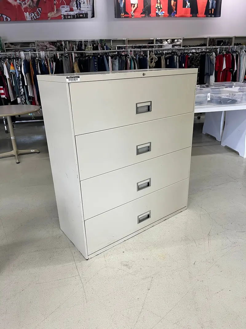 Spacious Four-Drawer File Cabinet – 19" × 42" × 48.5" 1