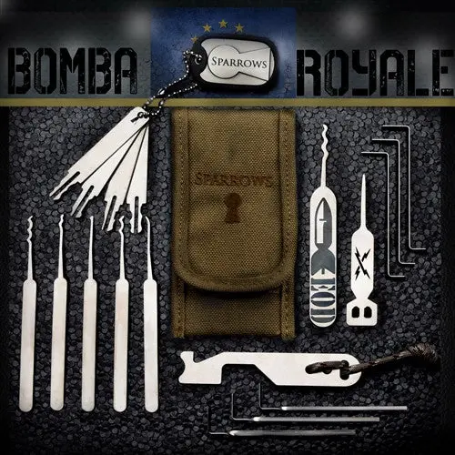 Sparrows Bomba Royale Slimline Lockpick Set – Low-Profile Professional Kit With Carry Case 1