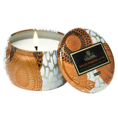 Spiced Pumpkin Latte Mini Tin Scented Candle By Voluspa 1