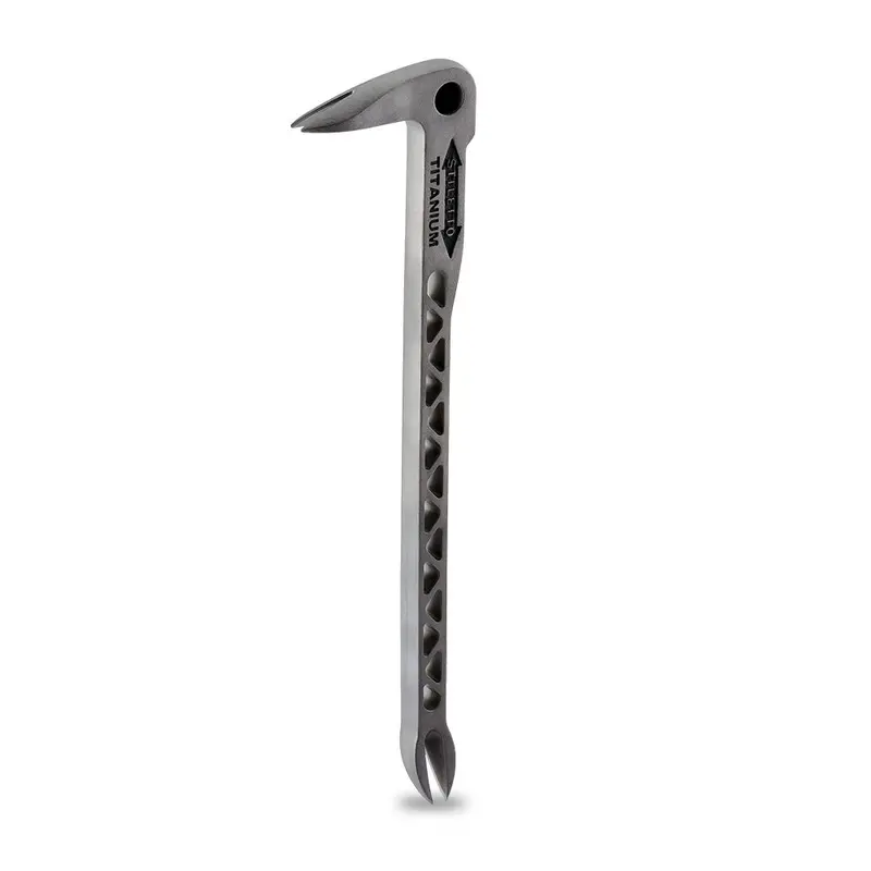 Stiletto 11.5" Titanium Clawbar – Heavy-Duty Nail Puller 1