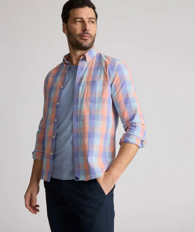 Stratford Vintage Wash Casual Button-Down 1