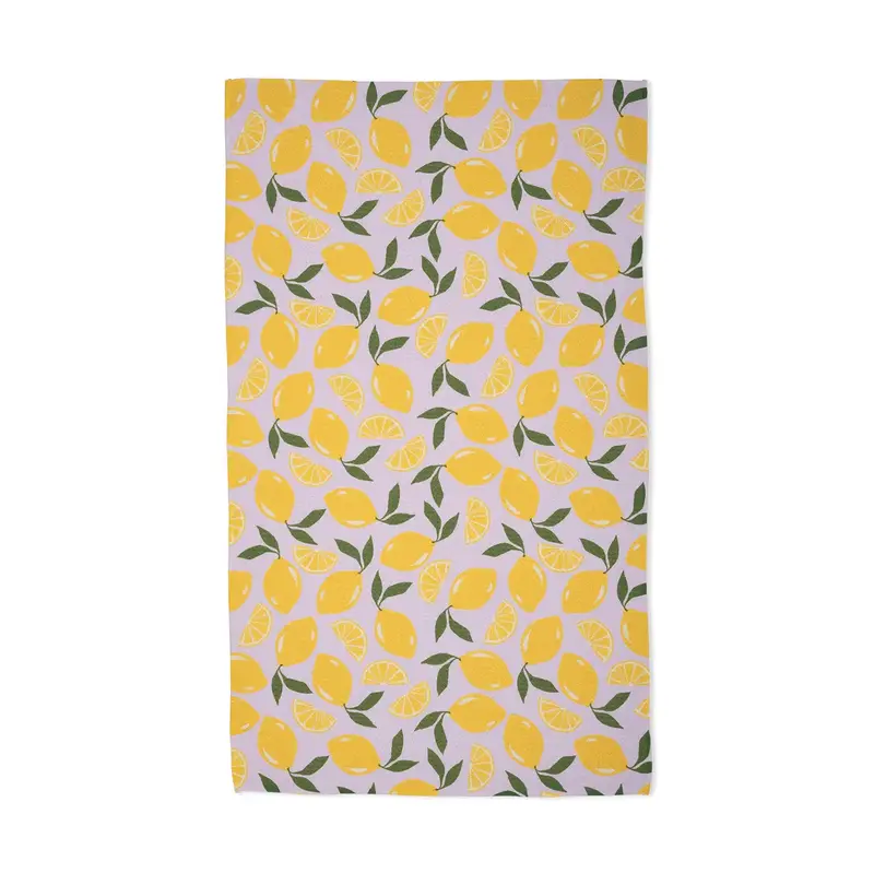 Sweet Lemon Tea Towel – Vibrant Citrus-Themed Kitchen Linen 1
