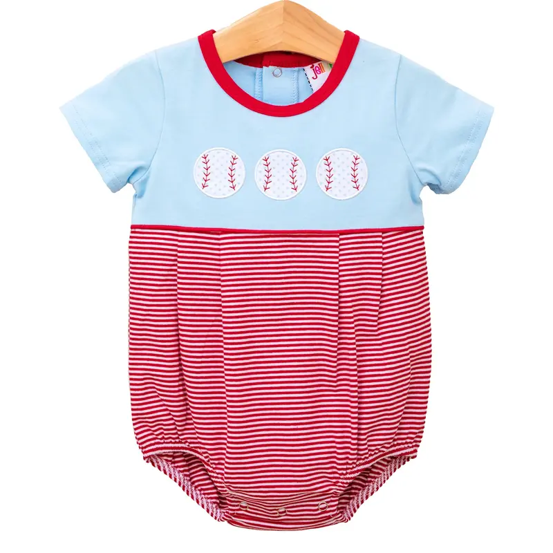Take Me Out To The Ball Game Bubble Romper 1
