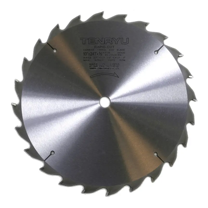 Tenryu Iw-25524Cbd1 10" Rip Blade, 24T, 5/8" Arbor For Table Saws 1