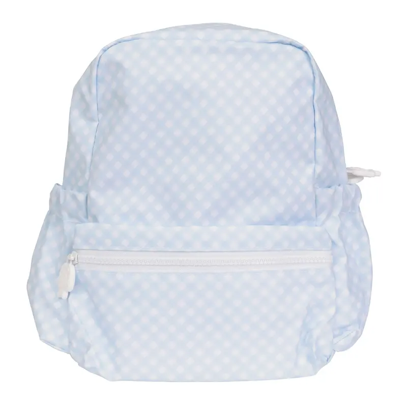 The Backpack – Blue Gingham Pattern 1