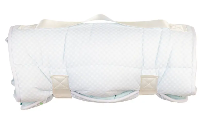 The Nap Mat – Blue Gingham Sleep Pad 1