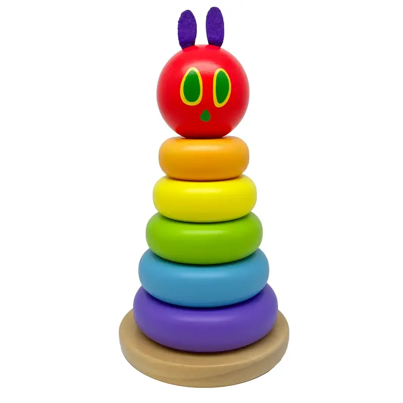 The Very Hungry Caterpillar Wooden Rainbow Stacking Toy 1
