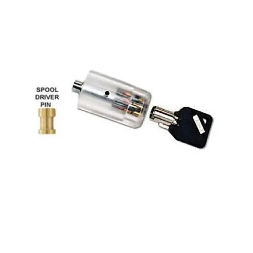 Transparent Tubular Practice Lock With Spool Pins For Skill Development 1