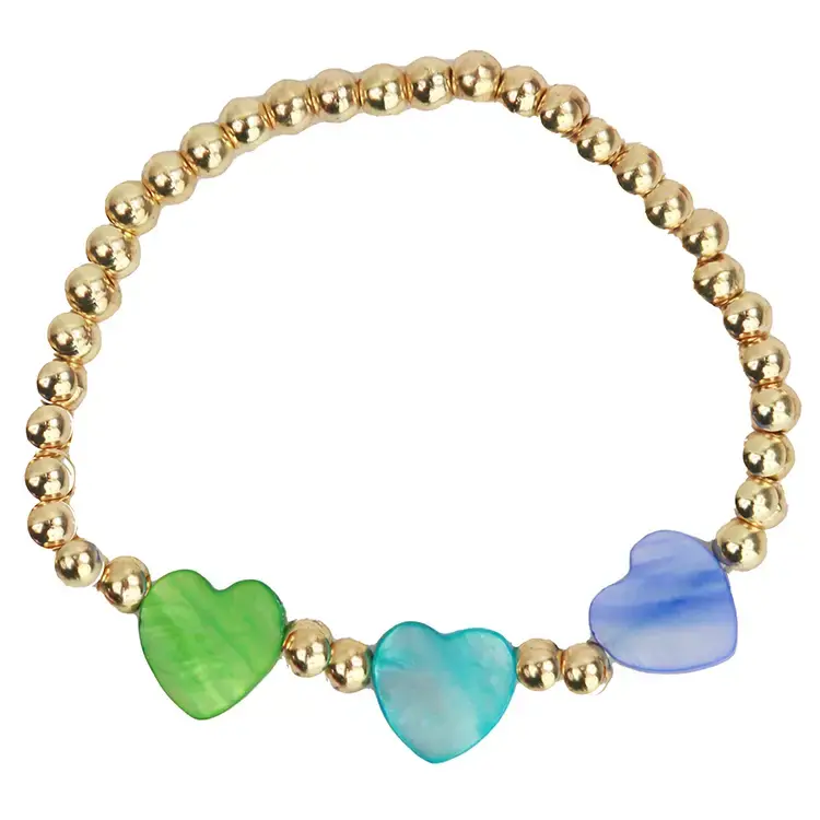 Triple Heart Charm Bracelet For Girls 1
