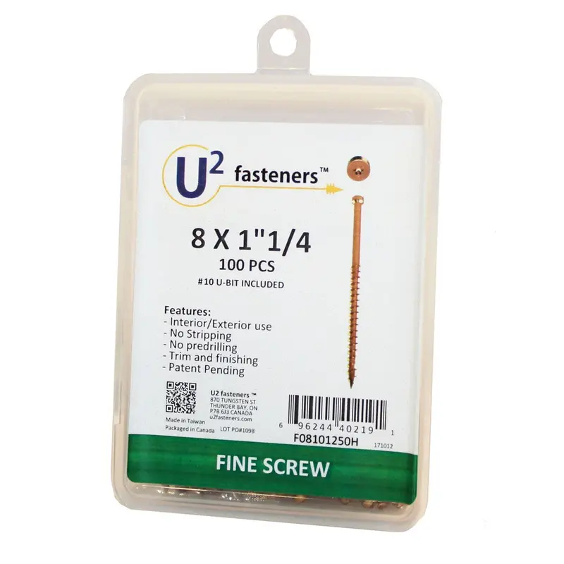 U2 Trim Head Fine Thread Screws – Low-Profile Interior Fasteners 1