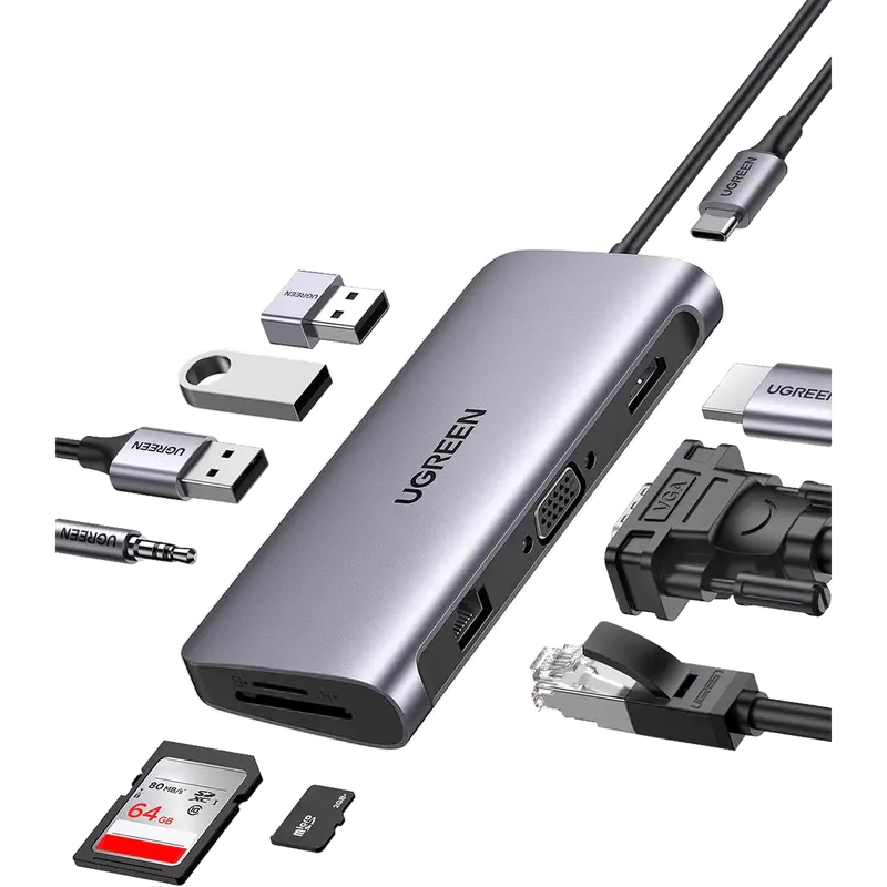 Ugreen 10-In-1 Usb-C Hub With 4K Hdmi Output 1