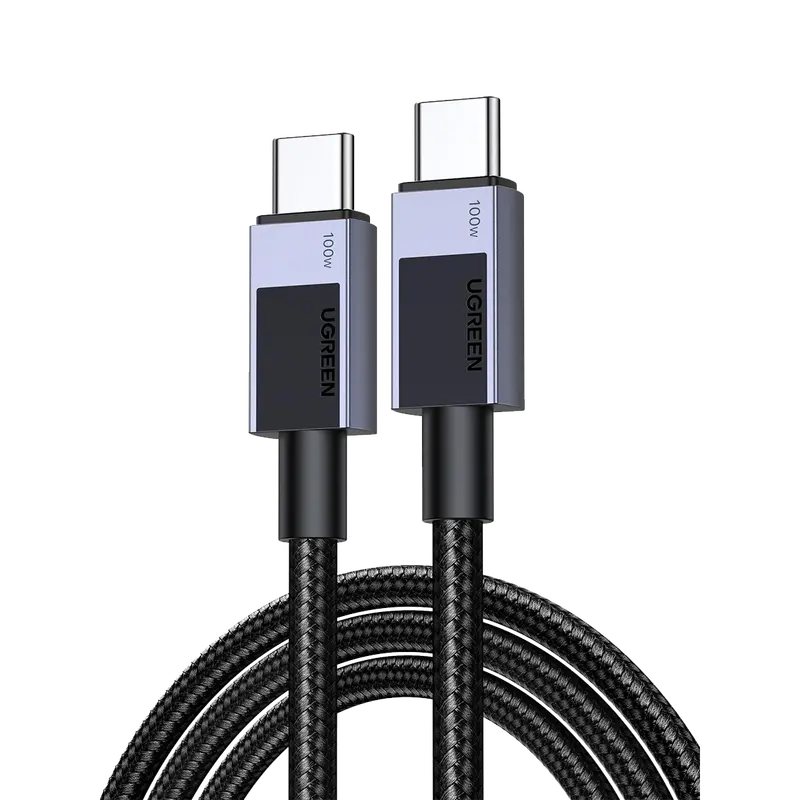 Ugreen 100W Usb-C To Usb-C Pd Fast-Charging Cable — Durable Braided 3.3Ft Cord 1
