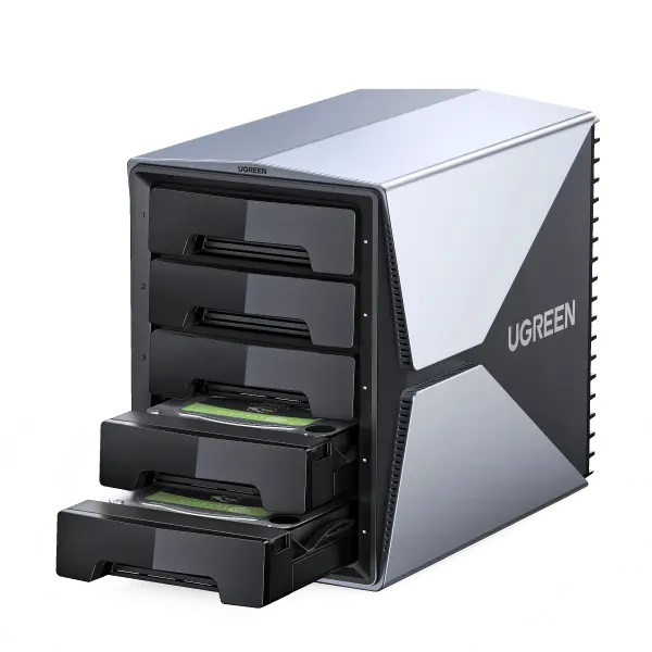 Ugreen 5-Bay Usb-C Raid Enclosure For Sata Hdds And Ssds 1