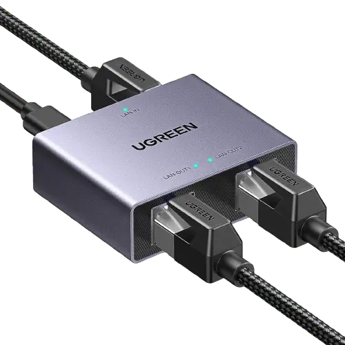 Ugreen Ethernet Splitter – 1-Input To 2-Output Lan Signal Distributor 1