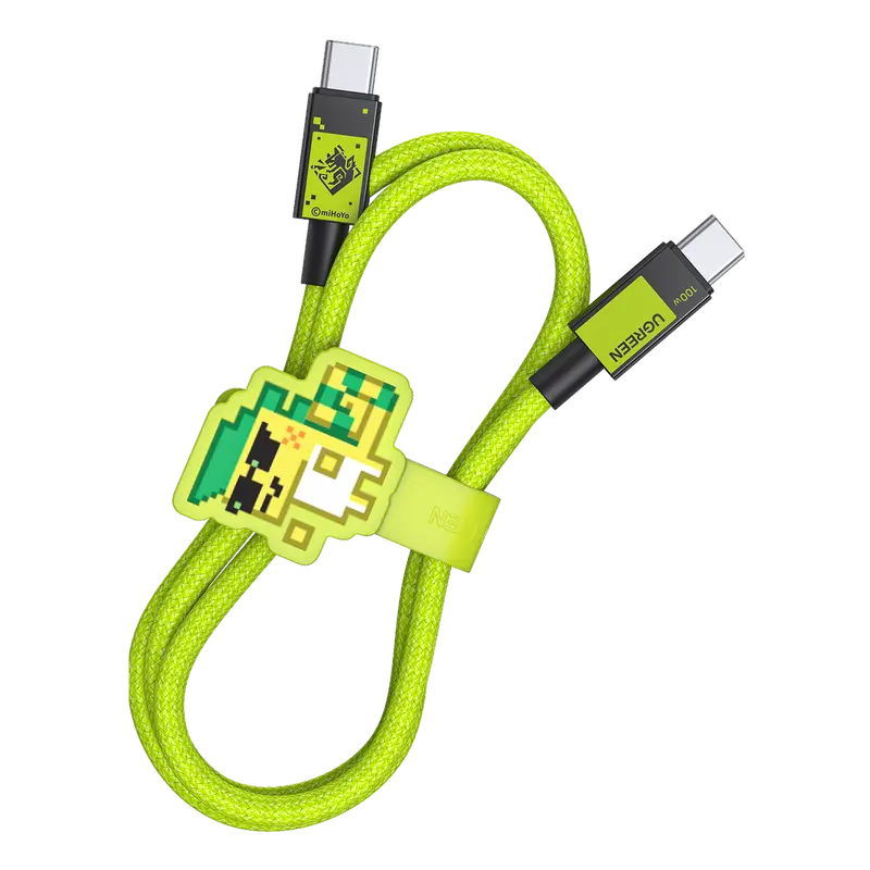 Ugreen Genshin Impact-Themed Usb-C To Usb-C Cable – Durable 100W Fast-Charge Cord 1
