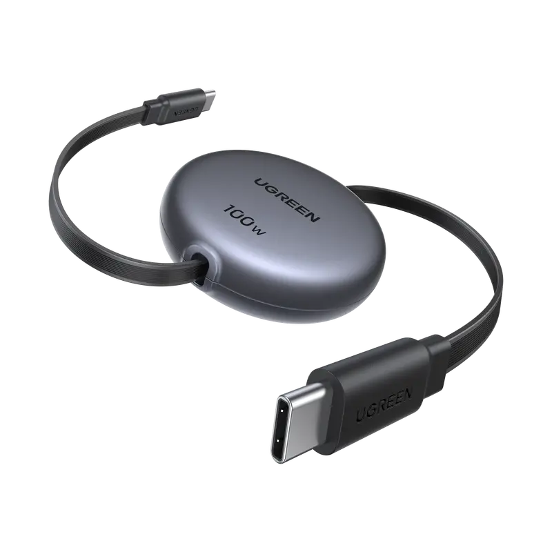 Ugreen Nexode 100W Retractable Usb-C Charging Cable – Compact & Tangle-Free 1