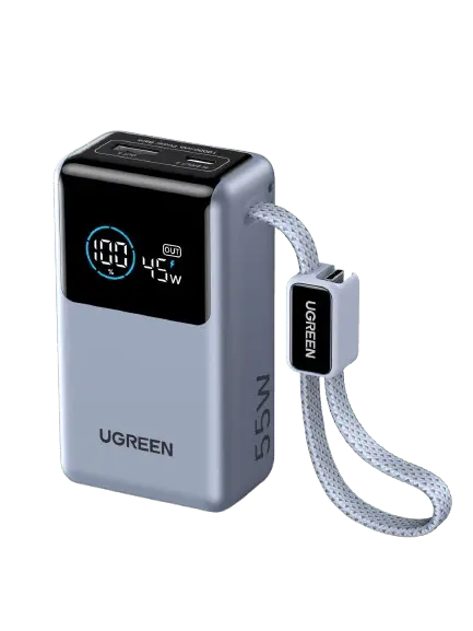 Ugreen Nexode Pro 10,000Mah 45W Compact Power Bank With Built-In Cable 1
