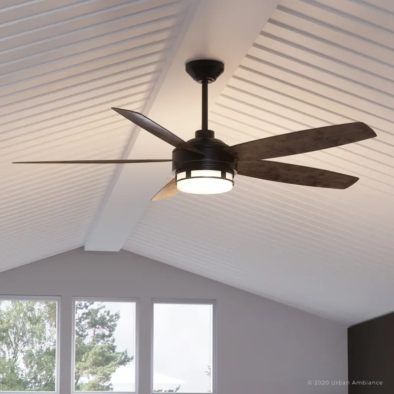 Uhp9001 Architectural Bronze Outdoor/Indoor Ceiling Fan – 15.6"H X 54"W, Provincetown Collection 1