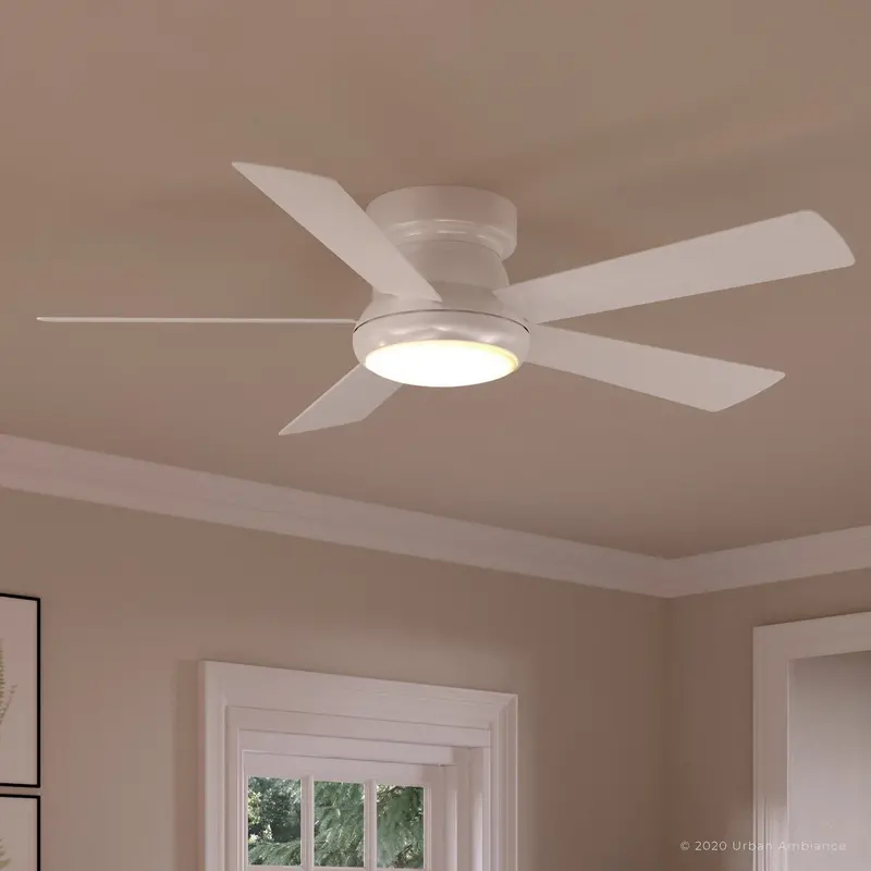 Uhp9232 Traditional White Indoor Ceiling Fan – 11.6"H X 52"W, Beaufort Collection 1