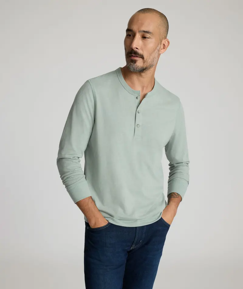 Ultrasoft Cotton Henley – Modern Cut 1