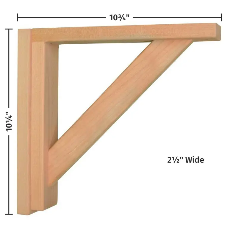 Versatile Straight 10-Inch Corbel With Mounting Hardware 1