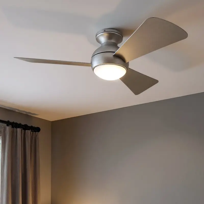Vionne Brushed Nickel 44" Indoor/Outdoor Ceiling Fan – Refined Dual-Environment Fan 1