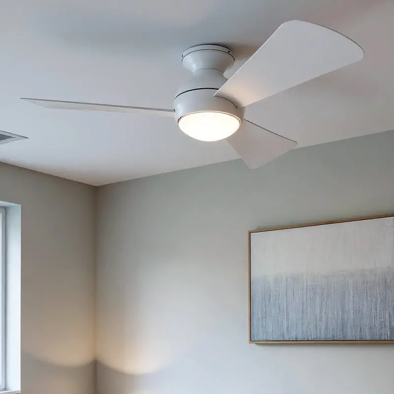 Vionne Matte White 44" Indoor/Outdoor Ceiling Fan – Crisp, Adaptable Finish 1