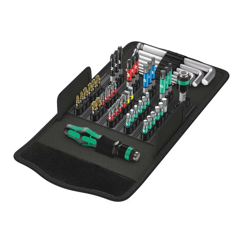 Wera 52-Piece Kraftform Kompakt Multi-Size Screwdriver Kit 1
