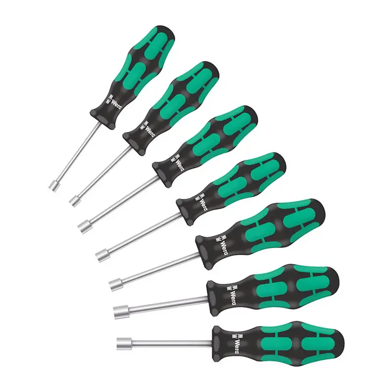 Wera 7-Piece Imperial Nutdriver Set – Ergonomic Kraftform Handles 1