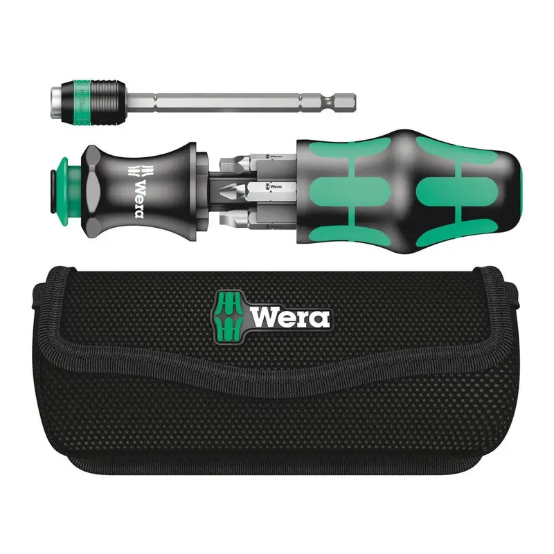 Wera 7-Piece Kraftform Kompakt Mini Screwdriver Set With Carry Pouch 1