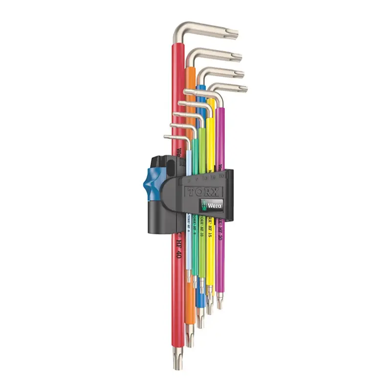 Wera 9-Piece Torx L-Key Set – Multicolor, Stainless Steel (Model 5022689001) 1