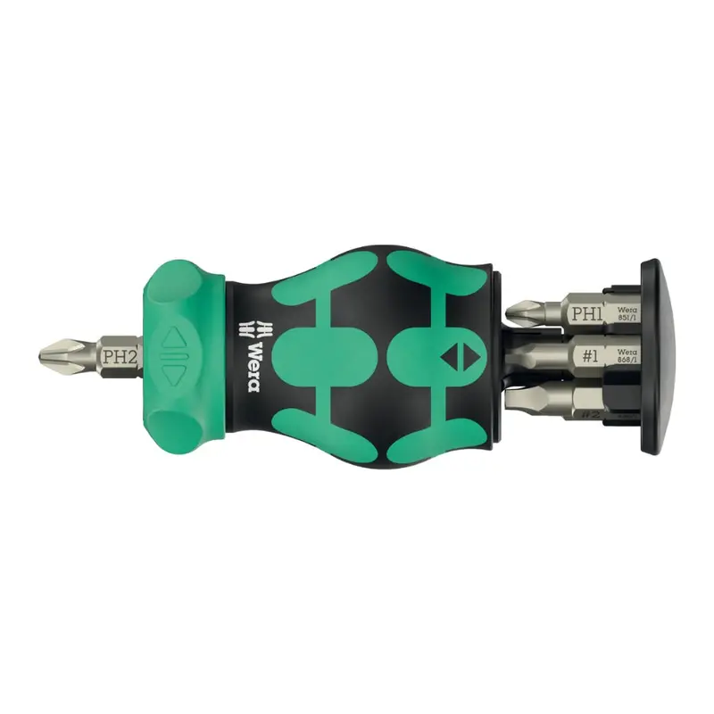 Wera Kraftform Kompakt Ra 4 Stubby Screwdriver With Integrated Bit Storage 1