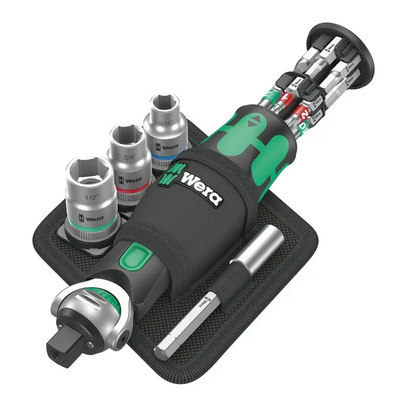 Wera Zyklop Pocket Ratchet Set – 18-Piece Imperial Tool Kit (Model 8009) 1
