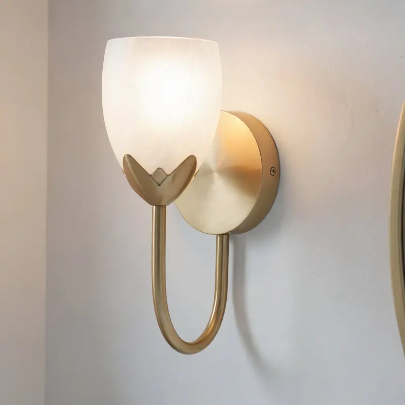 Windmere Bronze-Gold French Country Wall Sconce – 12"H X 5"W 1