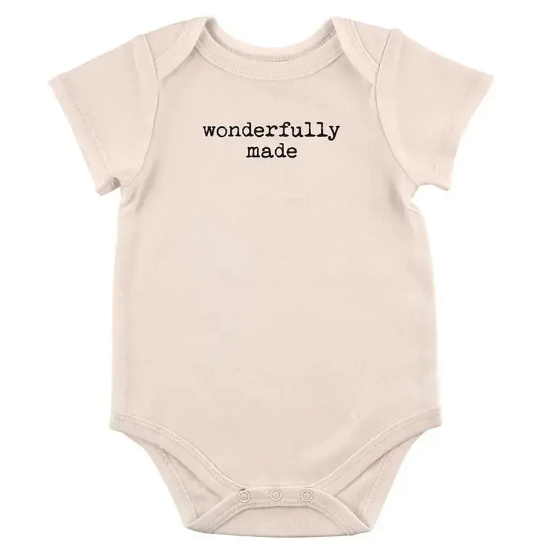 'Wonderfully Made' Pink Infant Onesie 1