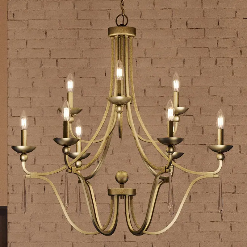Xl Traditional Chandelier – 31"H X 32"W, Olde Brass, Ayr Collection 1