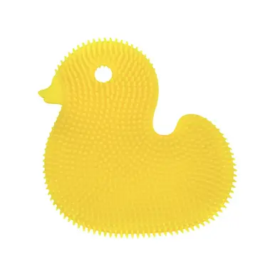 Yellow Duck Silicone Bath Exfoliator For Toddlers 1