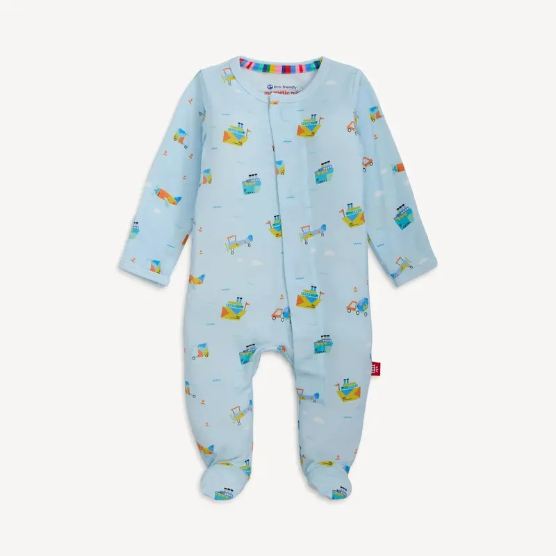 You Haul Modal Magnetic Footie – Stretchy & Secure Infant Wear 1