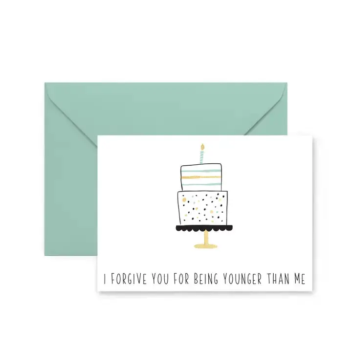 'Younger Than Me' Lighthearted Birthday Card 1