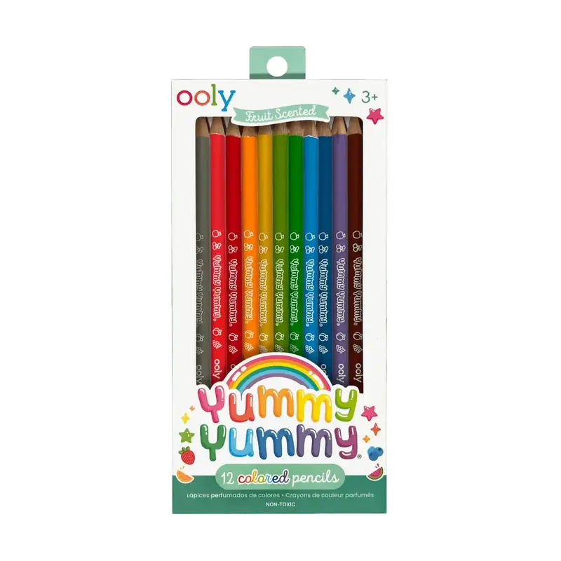 Yummy Yummy Fruit-Scented Colored Pencils – 12-Piece Set 1