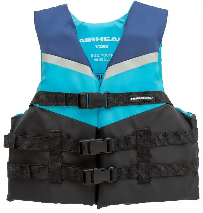 Airhead Vibe Inflatable Life Vest – 3-Buckle Pfd For Youth (Model Y) 1
