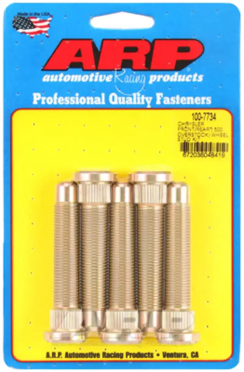 Arp M14 X 1.5 Extended-Length Wheel Stud Kit – Front/Rear For Chrysler Vehicles (+0.500" Over Stock) 1