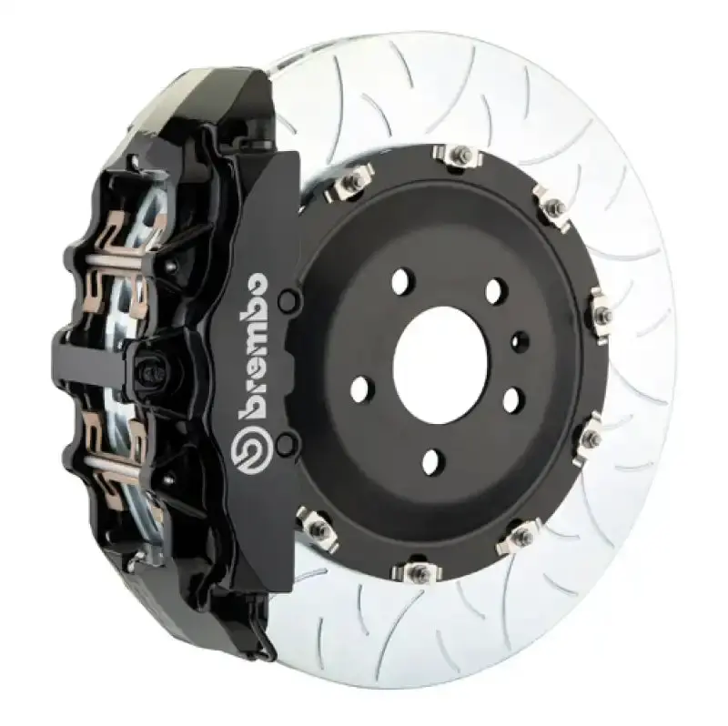 Brembo Gt Big Brake Kit For Tesla Model 3 Awd/Rwd – Front 6-Piston Calipers With 380X34Mm Two-Piece Slotted Rotors (Type 3 Black) 1