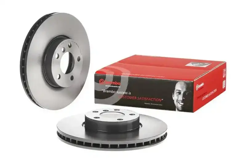Brembo Pista Front Brake Disc – 328X28Mm, Zinc-Plated Gold Finish, Left-Hand Thread 1