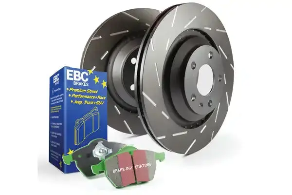 Ebc Brakes S2Kf1213 Slotted Brake Rotors – Noise-Reducing Narrow Slot Design For Enhanced Durability 1