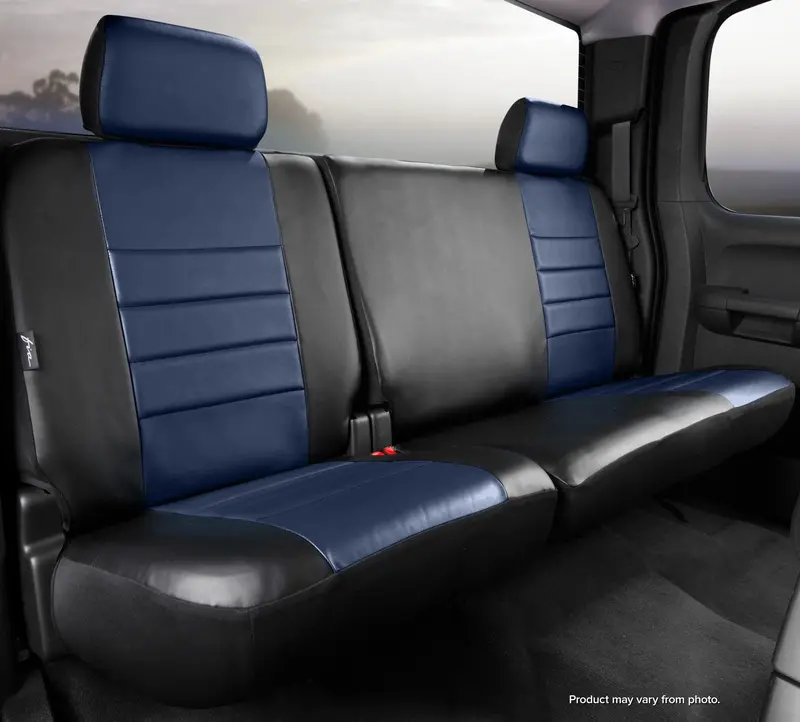 Fia Sl62-25 Blue Leatherette Rear Seat Cover – Custom-Fit Simulated Leather For Sl60 Series Vehicles 1